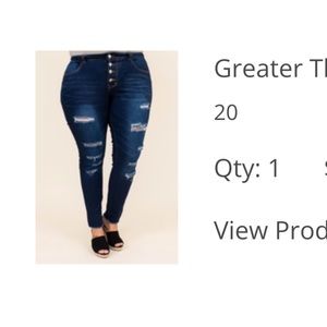 Chic Soul Skinny jeans Size 20